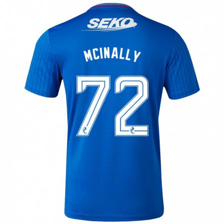 Kandiny Kinder Darren Mcinally #72 Blau Heimtrikot Trikot 2023/24 T-Shirt Österreich