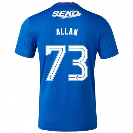 Kandiny Kinder Connor Allan #73 Blau Heimtrikot Trikot 2023/24 T-Shirt Österreich