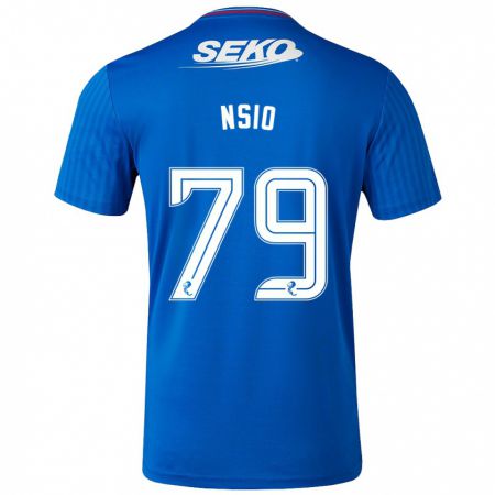 Kandiny Kinder Paul Nsio #79 Blau Heimtrikot Trikot 2023/24 T-Shirt Österreich