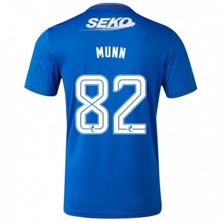 Kandiny Kinder Mason Munn #82 Blau Heimtrikot Trikot 2023/24 T-Shirt Österreich