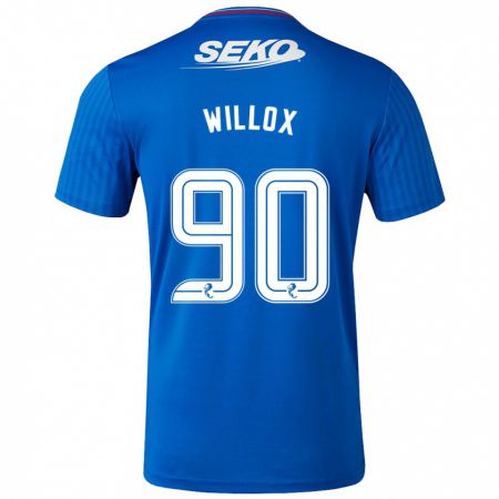 Kandiny Niño Camiseta Kieron Willox #90 Azul 1ª Equipación 2023/24 La Camisa