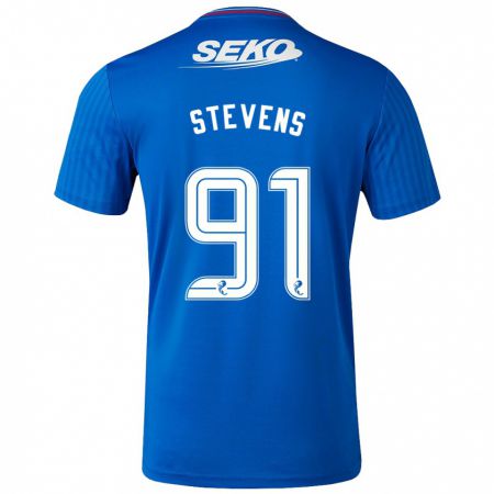 Kandiny Niño Camiseta Archie Stevens #91 Azul 1ª Equipación 2023/24 La Camisa México