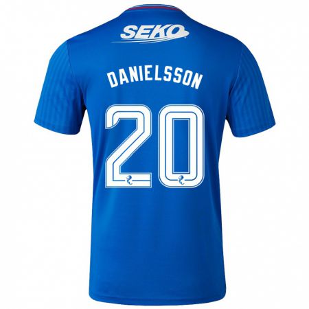 Kandiny Bambino Maglia Jenny Julia Danielsson #20 Blu Kit Gara Home 2023/24 Maglietta