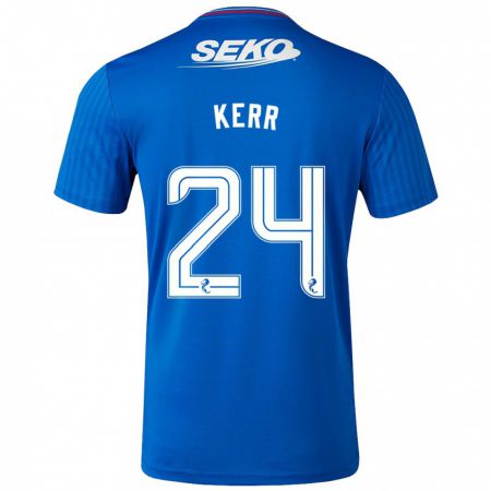 Kandiny Bambino Maglia Samantha Mary Kerr #24 Blu Kit Gara Home 2023/24 Maglietta