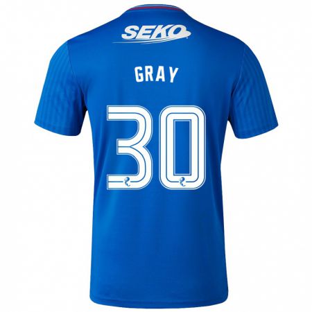 Kandiny Niño Camiseta Georgia Gray #30 Azul 1ª Equipación 2023/24 La Camisa México