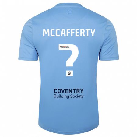 Kandiny Bambino Maglia Lewys Mccafferty #0 Cielo Blu Kit Gara Home 2023/24 Maglietta