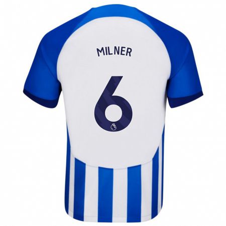 Kandiny Bambino Maglia James Milner #6 Blu Kit Gara Home 2023/24 Maglietta