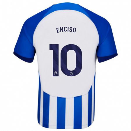 Kandiny Kinder Julio Enciso #10 Blau Heimtrikot Trikot 2023/24 T-Shirt Österreich