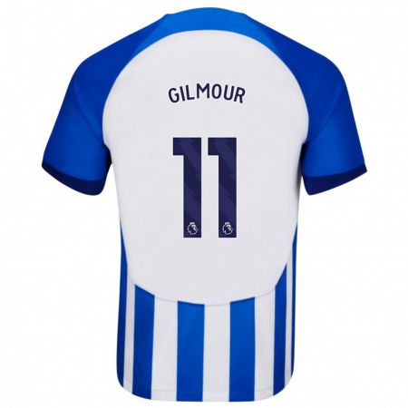 Kandiny Kinderen Billy Gilmour #11 Blauw Thuisshirt Thuistenue 2023/24 T-Shirt België