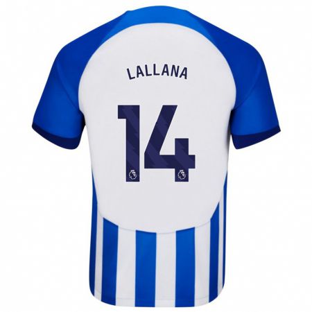 Kandiny Bambino Maglia Adam Lallana #14 Blu Kit Gara Home 2023/24 Maglietta