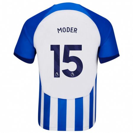 Kandiny Kinder Jakub Moder #15 Blau Heimtrikot Trikot 2023/24 T-Shirt Österreich