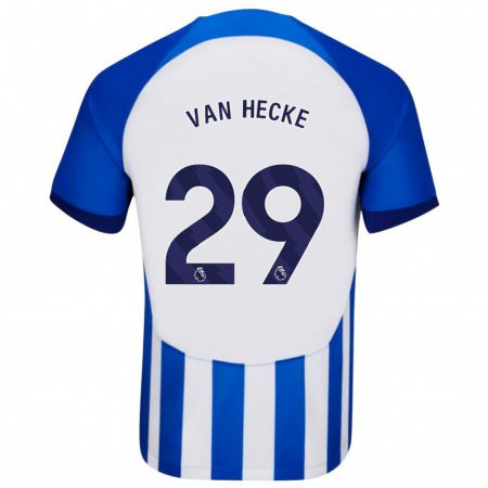 Kandiny Niño Camiseta Jan Paul Van Hecke #29 Azul 1ª Equipación 2023/24 La Camisa