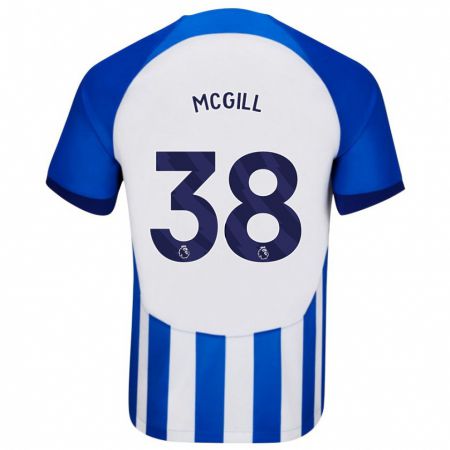 Kandiny Kinder Tom Mcgill #38 Blau Heimtrikot Trikot 2023/24 T-Shirt Österreich