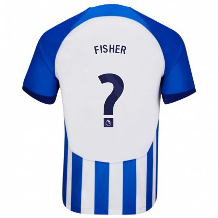 Kandiny Niño Camiseta Hugo Fisher #0 Azul 1ª Equipación 2023/24 La Camisa