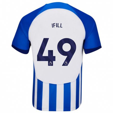 Kandiny Kinderen Marcus Ifill #49 Blauw Thuisshirt Thuistenue 2023/24 T-Shirt België