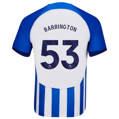 Kandiny Bambino Maglia Luca Barrington #53 Blu Kit Gara Home 2023/24 Maglietta