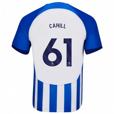 Kandiny Niño Camiseta Killian Cahill #61 Azul 1ª Equipación 2023/24 La Camisa