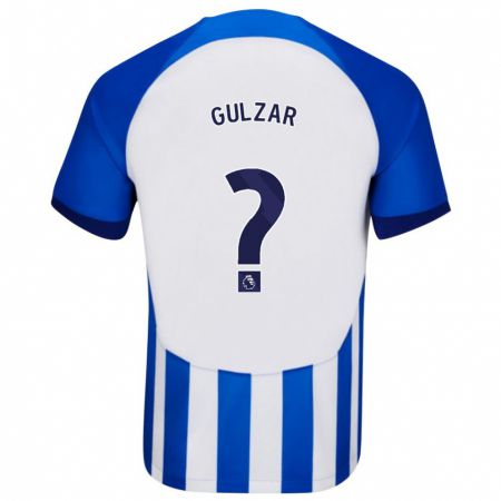 Kandiny Kinderen Layth Gulzar #0 Blauw Thuisshirt Thuistenue 2023/24 T-Shirt België