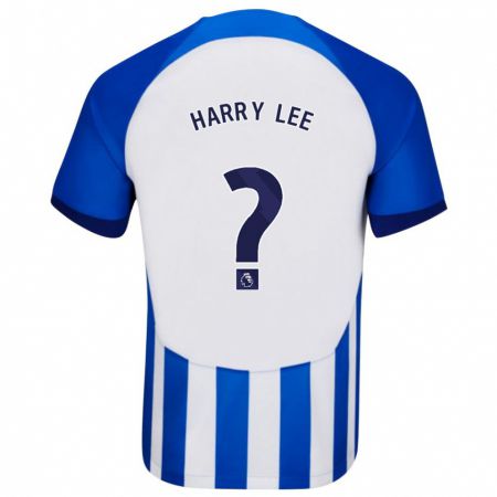 Kandiny Bambino Maglia Harry Lee #0 Blu Kit Gara Home 2023/24 Maglietta