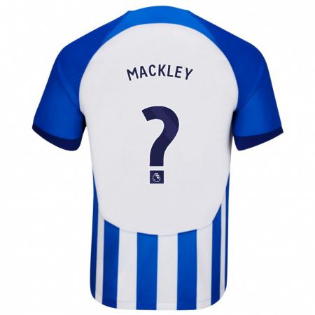 Kandiny Kinderen Callum Mackley #0 Blauw Thuisshirt Thuistenue 2023/24 T-Shirt België