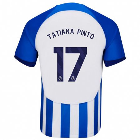 Kandiny Niño Camiseta Tatiana Vanessa Ferreira Pinto #17 Azul 1ª Equipación 2023/24 La Camisa