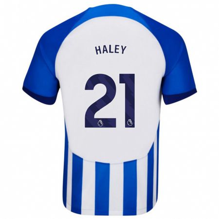 Kandiny Niño Camiseta Madison Haley #21 Azul 1ª Equipación 2023/24 La Camisa