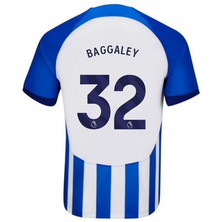 Kandiny Kinderen Sophie Baggaley #32 Blauw Thuisshirt Thuistenue 2023/24 T-Shirt België