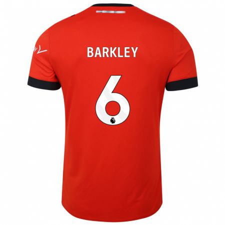 Kandiny Niño Camiseta Ross Barkley #6 Rojo 1ª Equipación 2023/24 La Camisa México