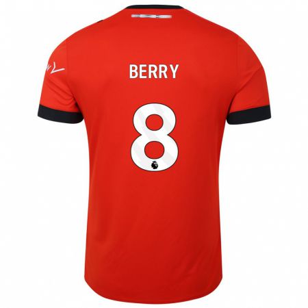 Kandiny Bambino Maglia Luke Berry #8 Rosso Kit Gara Home 2023/24 Maglietta