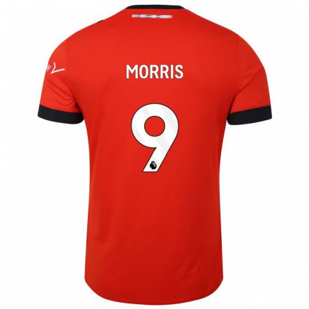 Kandiny Bambino Maglia Carlton Morris #9 Rosso Kit Gara Home 2023/24 Maglietta