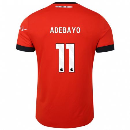 Kandiny Niño Camiseta Elijah Adebayo #11 Rojo 1ª Equipación 2023/24 La Camisa México