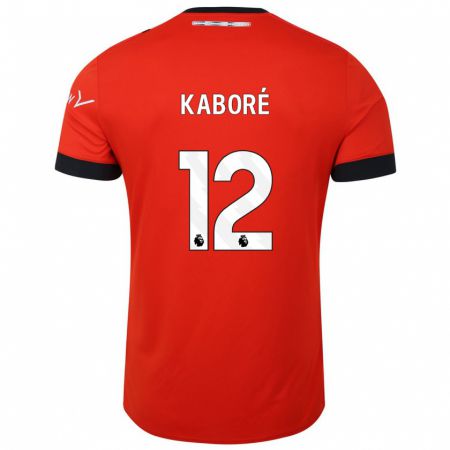 Kandiny Kinder Issa Kaboré #12 Rot Heimtrikot Trikot 2023/24 T-Shirt Österreich