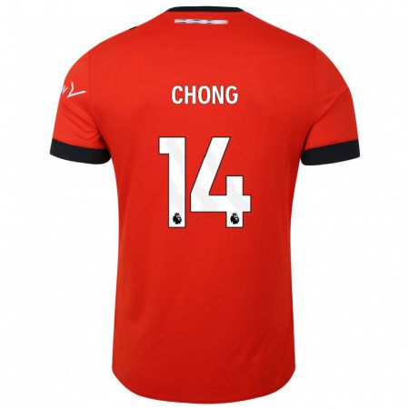 Kandiny Niño Camiseta Tahith Chong #14 Rojo 1ª Equipación 2023/24 La Camisa México