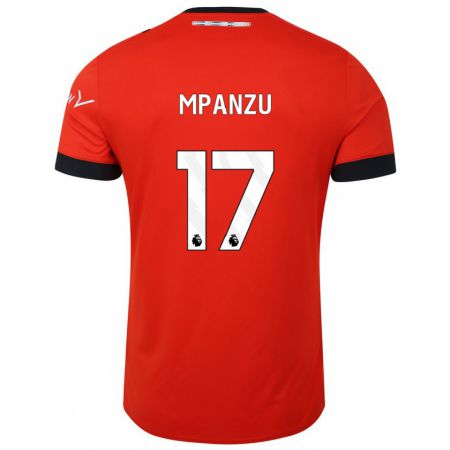 Kandiny Bambino Maglia Pelly Ruddock Mpanzu #17 Rosso Kit Gara Home 2023/24 Maglietta