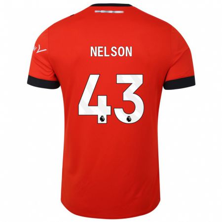 Kandiny Niño Camiseta Zack Nelson #43 Rojo 1ª Equipación 2023/24 La Camisa México