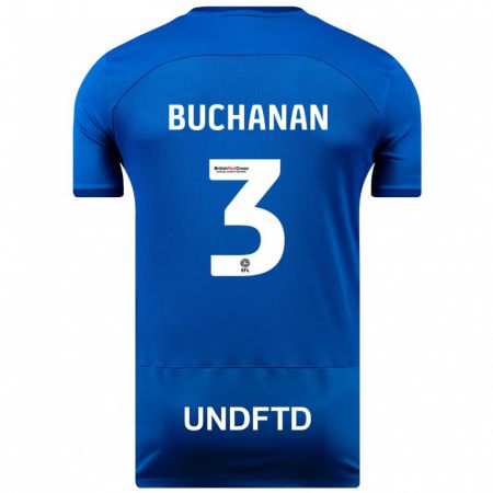 Kandiny Kinder Lee Buchanan #3 Blau Heimtrikot Trikot 2023/24 T-Shirt Österreich