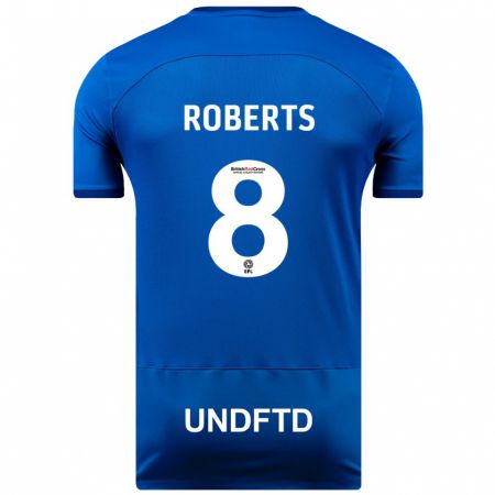 Kandiny Kinder Tyler Roberts #8 Blau Heimtrikot Trikot 2023/24 T-Shirt Österreich