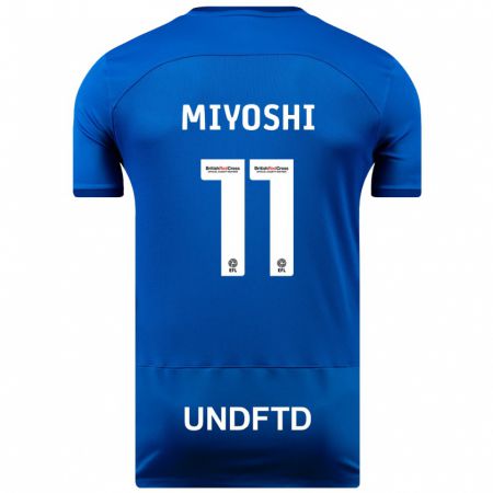 Kandiny Kinder Koji Miyoshi #11 Blau Heimtrikot Trikot 2023/24 T-Shirt Österreich