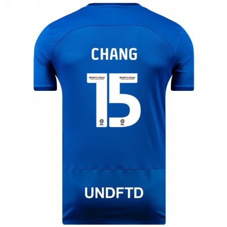 Kandiny Kinderen Alfie Chang #15 Blauw Thuisshirt Thuistenue 2023/24 T-Shirt België