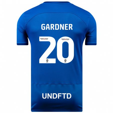 Kandiny Niño Camiseta Gary Gardner #20 Azul 1ª Equipación 2023/24 La Camisa