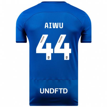 Kandiny Kinder Emanuel Aiwu #44 Blau Heimtrikot Trikot 2023/24 T-Shirt Österreich