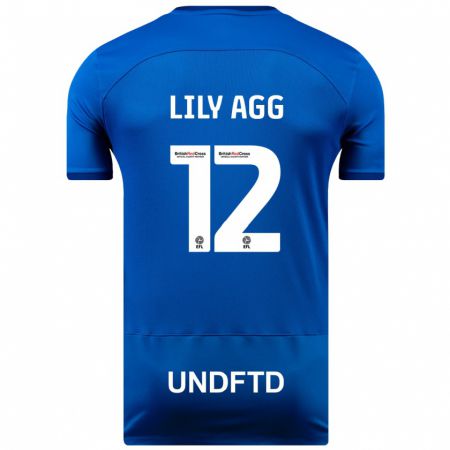 Kandiny Kinderen Lily Agg #12 Blauw Thuisshirt Thuistenue 2023/24 T-Shirt België