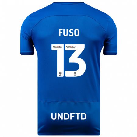 Kandiny Kinderen Ivana Fuso #13 Blauw Thuisshirt Thuistenue 2023/24 T-Shirt België