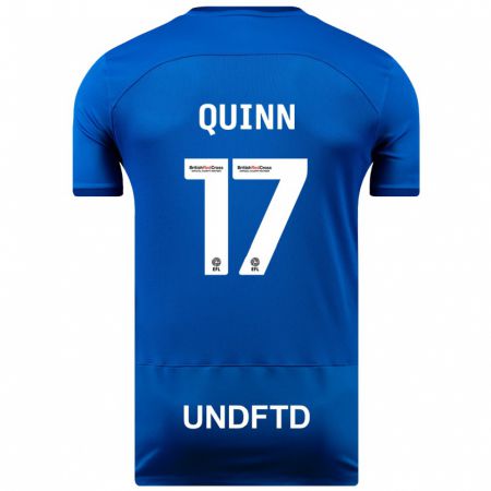 Kandiny Kinderen Lucy Quinn #17 Blauw Thuisshirt Thuistenue 2023/24 T-Shirt België