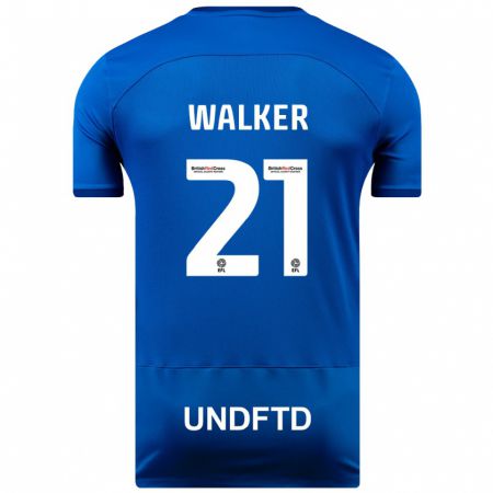 Kandiny Kinder Claudia Walker #21 Blau Heimtrikot Trikot 2023/24 T-Shirt Österreich