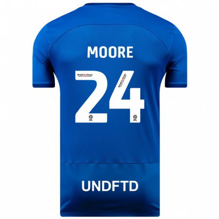 Kandiny Niño Camiseta Jade Ellis Moore #24 Azul 1ª Equipación 2023/24 La Camisa