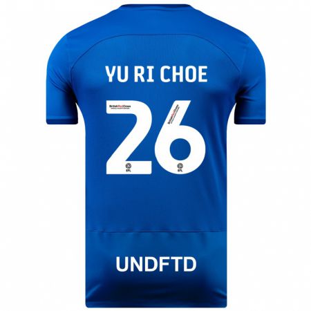 Kandiny Niño Camiseta Yu-Ri Choe #26 Azul 1ª Equipación 2023/24 La Camisa