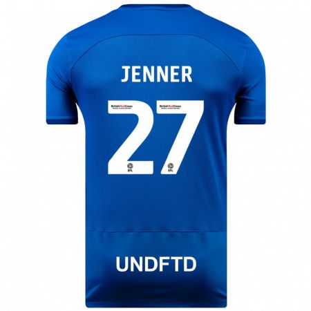 Kandiny Kinderen Abbi Jenner #27 Blauw Thuisshirt Thuistenue 2023/24 T-Shirt België