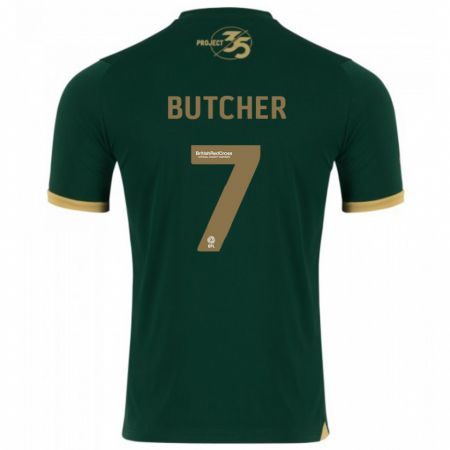 Kandiny Kinderen Matt Butcher #7 Groente Thuisshirt Thuistenue 2023/24 T-Shirt België