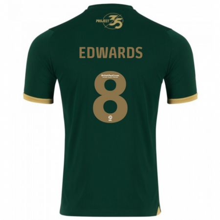 Kandiny Bambino Maglia Joe Edwards #8 Verde Kit Gara Home 2023/24 Maglietta